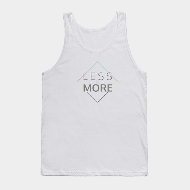 Less is more CMYK Tank Top by ydaliznegron